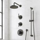 Shower System with Slide Bar and Hand Shower in Matte Black