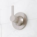 LENTZ THERMOSTATIC SHOWER SYSTEM - DUAL SHOWERHEADS SLIDE BAR AND HAND SHOWER-LEVER-BRUSHED NICKEL 