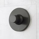 LENTZ THERMOSTATIC SHOWER SYSTEM - 3 BODY SPRAYS SLIDE BAR AND HAND SHOWER - KNOB - MATTE BLACK 
