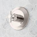 Thermostatic Shower Valve Trim with Cross Handle in Polished Nickel with 1/2 in. Rough-In Valve