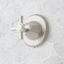 ELITA THERMOSTATIC SHOWER SYSTEM WITH HAND SHOWER - CROSS HANDLES - BRUSHED NICKEL 