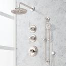 Shower System with Slide Bar and Hand Shower in Polished Nickel