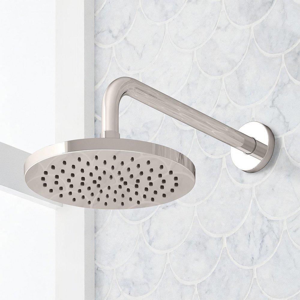 ELITA THERMOSTATIC SHOWER SYSTEM WITH DUAL SHOWERHEADS AND HAND SHOWER - LEVER - POLISHED NICKEL 