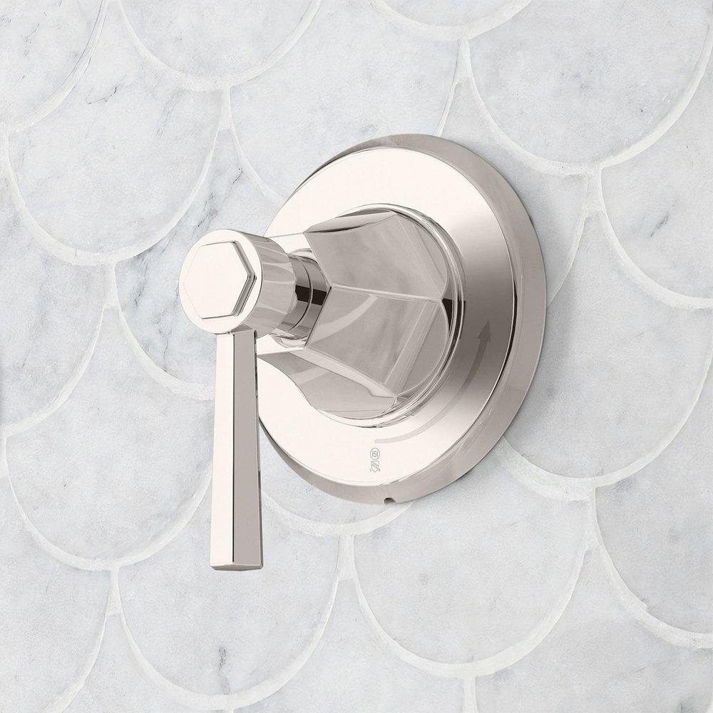 ELITA THERMOSTATIC SHOWER SYSTEM WITH DUAL SHOWERHEADS AND HAND SHOWER - LEVER - POLISHED NICKEL 