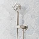 ELITA THERMOSTATIC SHOWER SYSTEM WITH DUAL SHOWERHEADS AND HAND SHOWER - LEVER - BRUSHED NICKEL 