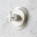 ELITA THERMOSTATIC SHOWER SYSTEM - 3 BODY SPRAYS SLIDE BAR AND HAND SHOWER - CROSS - BRUSHED NICKEL 