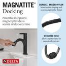 Single Handle Monoblock Bathroom Sink Faucet in Matte Black 