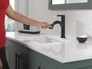 Single Handle Monoblock Bathroom Sink Faucet in Matte Black 