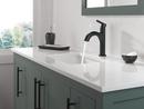 Single Handle Monoblock Bathroom Sink Faucet in Matte Black 