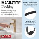 Single Handle Monoblock Bathroom Sink Faucet in Champagne Bronze 