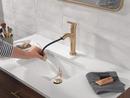 Single Handle Monoblock Bathroom Sink Faucet in Champagne Bronze 