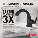 Single Handle Monoblock Bathroom Sink Faucet in Matte Black 