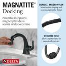 Single Handle Monoblock Bathroom Sink Faucet in Matte Black 