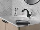 Single Handle Monoblock Bathroom Sink Faucet in Matte Black 