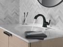 Single Handle Monoblock Bathroom Sink Faucet in Matte Black 