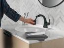 Single Handle Monoblock Bathroom Sink Faucet in Matte Black 