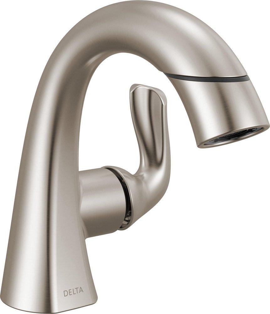 DELTA ARVO SINGLE HANDLE PULL-DOWN BATHROOM FAUCET 