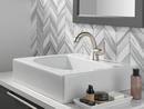 Single Handle Monoblock Bathroom Sink Faucet in SpotShield&reg; Brushed Nickel 