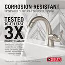 Single Handle Monoblock Bathroom Sink Faucet in SpotShield&reg; Brushed Nickel 