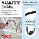 Single Handle Monoblock Bathroom Sink Faucet in SpotShield&reg; Brushed Nickel 