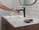 Single Handle Monoblock Bathroom Sink Faucet in Matte Black 