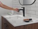Single Handle Monoblock Bathroom Sink Faucet in Matte Black 