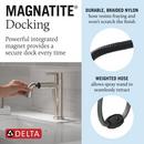 Single Handle Monoblock Bathroom Sink Faucet in Stainless 