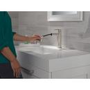 Single Handle Monoblock Bathroom Sink Faucet in Stainless 
