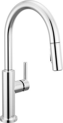 Single Handle Pull Down Kitchen Faucet in Chrome