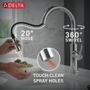 Single Handle Pull Down Kitchen Faucet in Chrome 