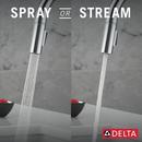 Single Handle Pull Down Kitchen Faucet in Chrome 