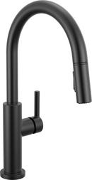 Single Handle Pull Down Kitchen Faucet in Matte Black