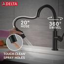 Single Handle Pull Down Kitchen Faucet in Matte Black 