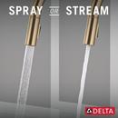 Single Handle Pull Down Kitchen Faucet in Champagne Bronze 