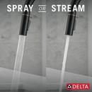 Single Handle Pull Down Kitchen Faucet in Matte Black with Champagne Bronze 