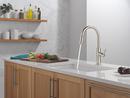 Single Handle Pull Down Kitchen Faucet in Stainless 