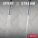 Single Handle Pull Down Kitchen Faucet with Side Spray in Chrome 