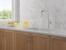 Single Handle Pull Down Kitchen Faucet with Side Spray in Chrome 