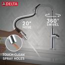 Single Handle Pull Down Kitchen Faucet with Side Spray in Chrome 