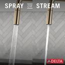 Single Handle Pull Down Kitchen Faucet in Champagne Bronze 