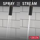 Single Handle Pull Down Kitchen Faucet in Matte Black with Champagne Bronze 