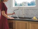 Single Handle Pull Down Kitchen Faucet in Stainless 