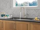 Single Handle Pull Down Kitchen Faucet in Stainless 