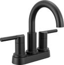 Two Handle Centerset Bathroom Sink Faucet in Matte Black