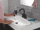 Two Handle Centerset Bathroom Sink Faucet in Matte Black 