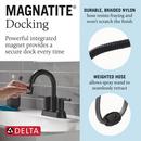 Two Handle Centerset Bathroom Sink Faucet in Matte Black 