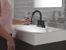 Two Handle Centerset Bathroom Sink Faucet in Matte Black 