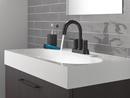 Two Handle Centerset Bathroom Sink Faucet in Matte Black 