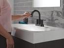 Two Handle Centerset Bathroom Sink Faucet in Matte Black 