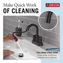 Two Handle Centerset Bathroom Sink Faucet in Matte Black 